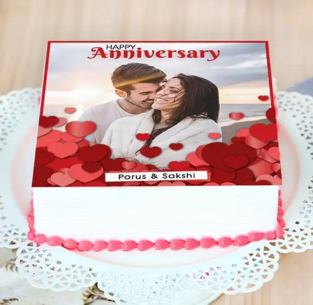 Love Birds Anniversary Cake - Image 2