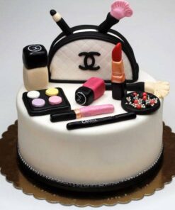 Messy Branded  Makeup Kit Cake