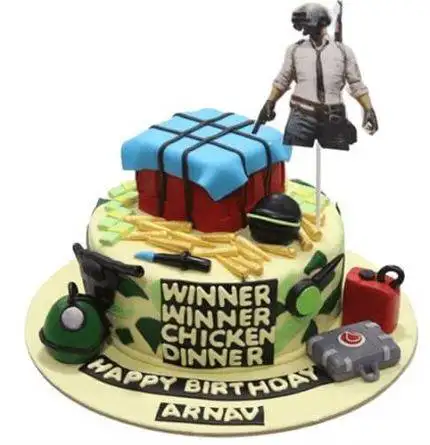 PUBG Chicken Birthday Cake