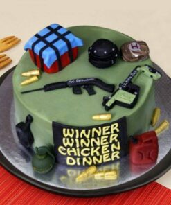 PUBG Round Shape Designer Cake