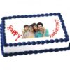 Rectangular Photocake for Anniversary