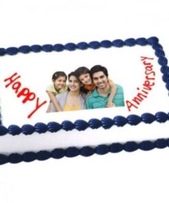 Rectangular Photocake for Anniversary