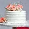 Rosy Garnished Vanilla Cake1