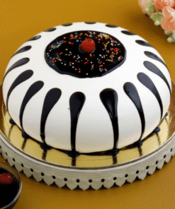 Round shape black forest cake