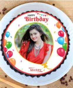 Semi Circled Photo Cake