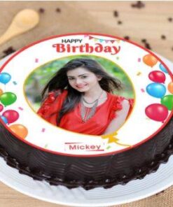 Alternative view of Semi Circled Photo Cake