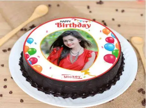 Semi Circled Photo Cake - Image 2