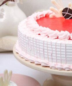 Alternative view of Strawberry Round Shape Cake