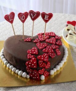 Valentine Love with Hearts