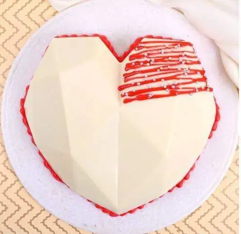Heart Shaped Velvet  Creamy  Pinata Cake - Image 2