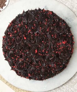 Alternative view of Birthday Chocolate Velvet  Designer Cake