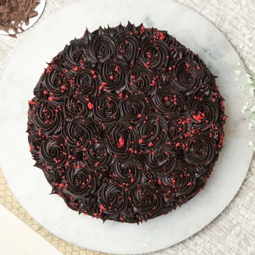 Birthday Chocolate Velvet  Designer Cake - Image 2