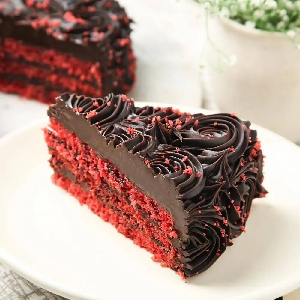 Birthday Chocolate Velvet  Designer Cake - Image 3
