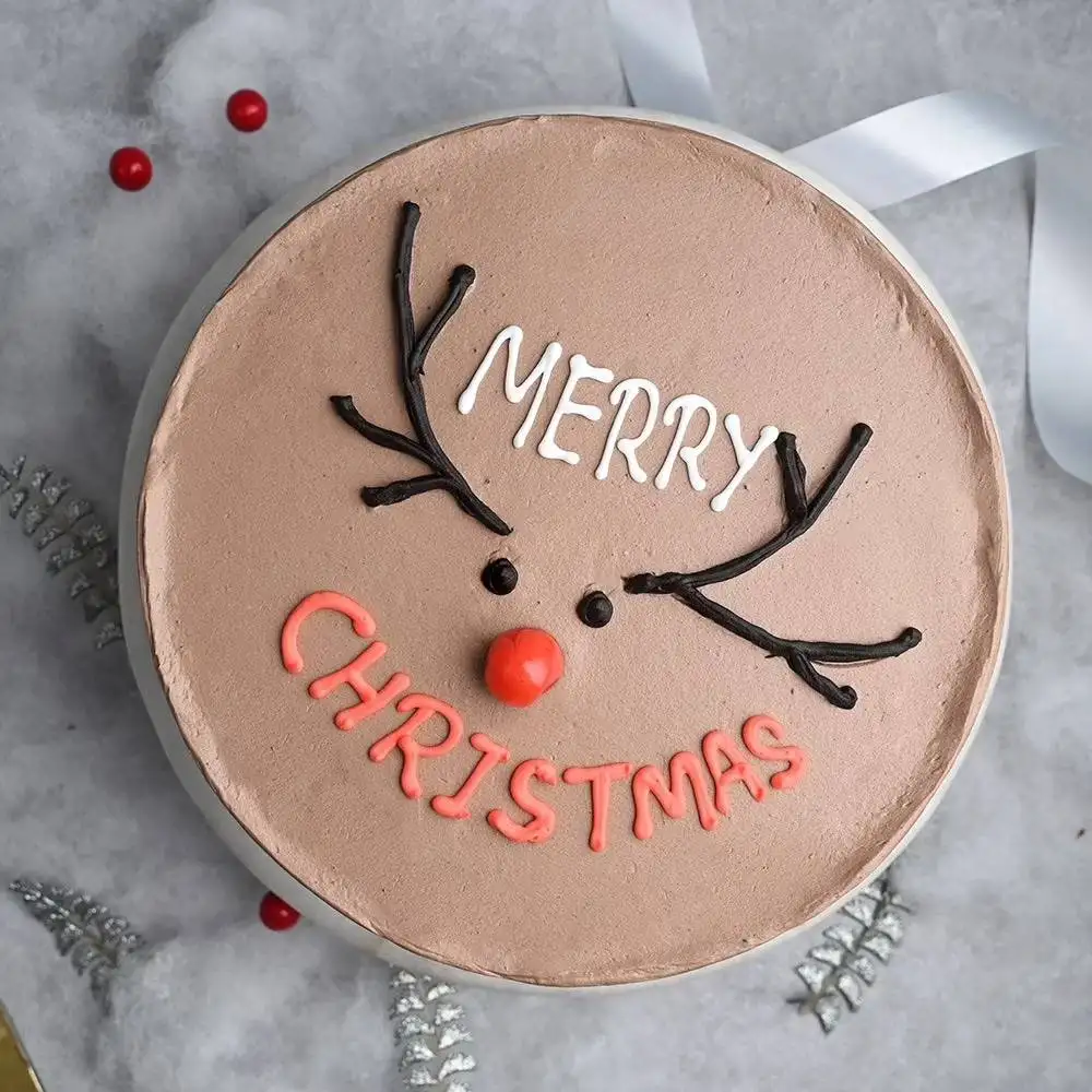 Merry Christmas Choco Creamy Cake - Image 2