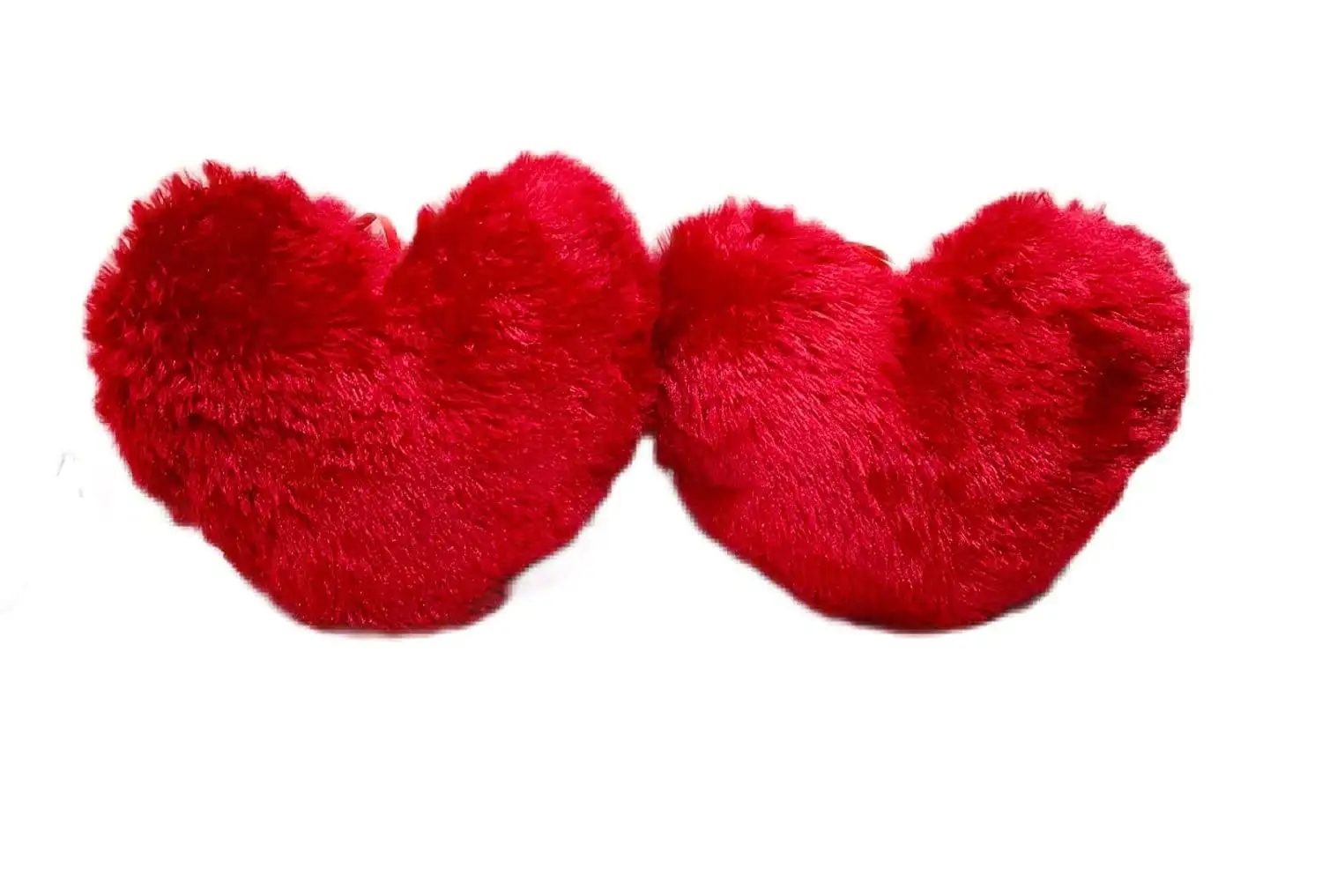 2 Cute Heart Shape Fur Pillows - Image 2