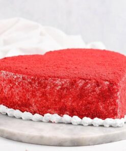 Alternative view of Delicious creamy Anniversary Heart Velvet Cake