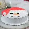 sq red n white vanilla santa cake cake2403vani C 0