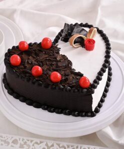 Delicious Creamy Black Forest Vanilla Cake