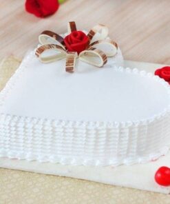 Vanilla blast heart cake