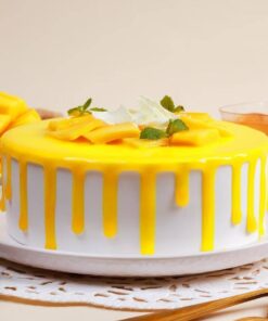 Alternative view of Mango Sliced Delicious Cake