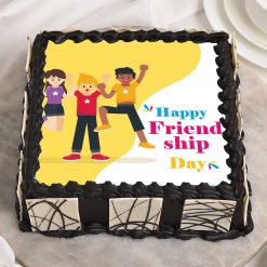 Choco Photo Cake For Friends