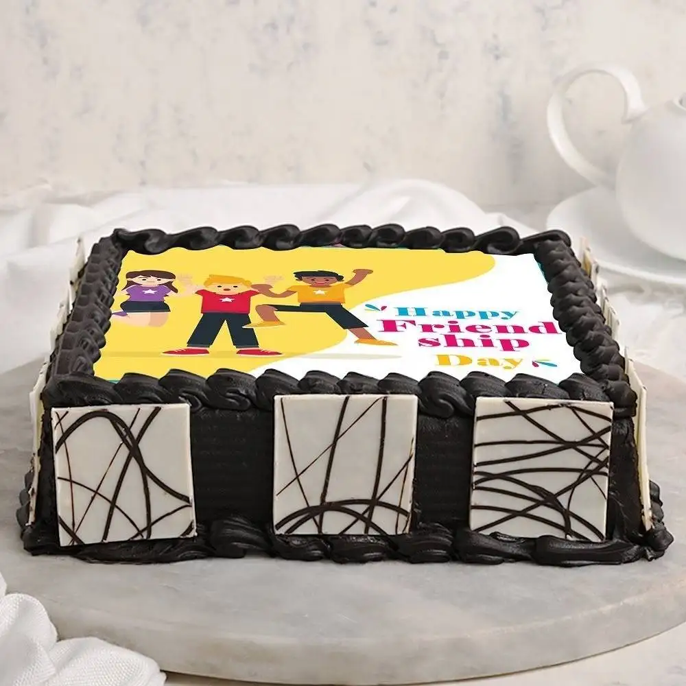 Choco Photo Cake For Friends