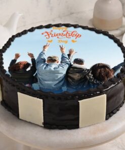 Personalized Round Friendship Day Cake