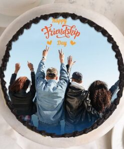 Personalized Round Friendship Day Cake