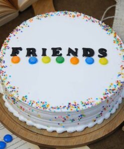 Sparkly Vanilla Friends Cake