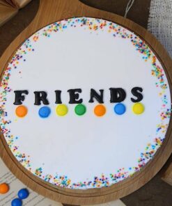 Sparkly Vanilla Friends Cake