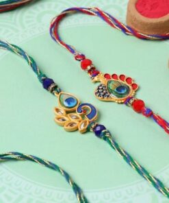 Amazing Set of Mor Pankh Rakhi's