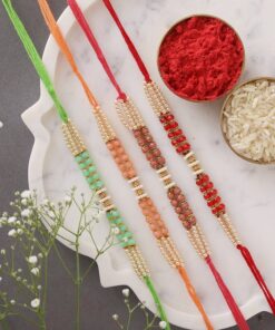 Colorfull Beads Rakhi's (Set of 4)