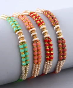 Colorfull Beads Rakhi's (Set of 4)
