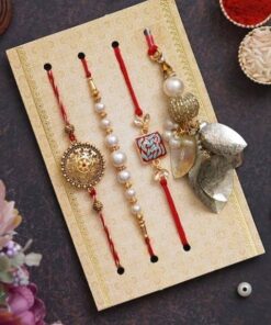 Designer Moti Rakhi's (Set of 4)