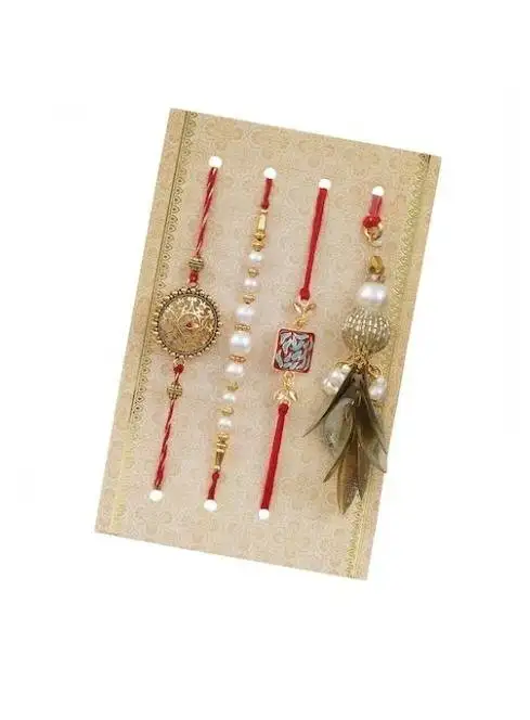 Designer Moti Rakhi's (Set of 4)