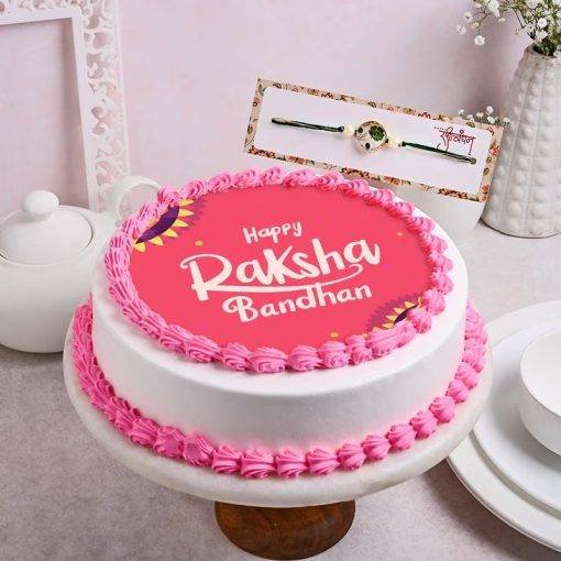 Designer Rakhi Photo Cake