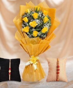 Rakhshabandhan Special Flowers n Rakhi's Combo