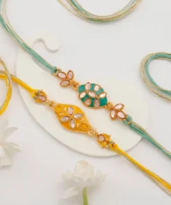 Set of 2 Colourful Meenakari Rakhi's