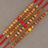 Wooden Beads Rakhi's (Set of 4)