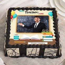 Best Teacher Ever Photo Cake