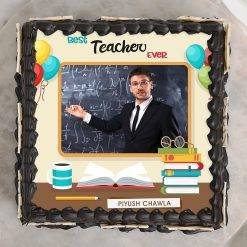 Best Teacher Ever Photo Cake