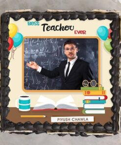 Best Teacher Ever Photo Cake