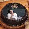 Chocolaty Photo Cake for Teachers
