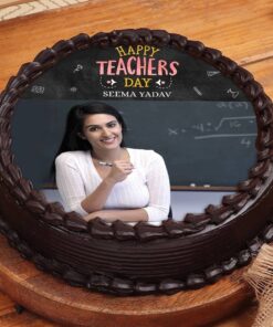 Chocolaty Photo Cake for Teachers