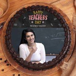 Chocolaty Photo Cake for Teachers