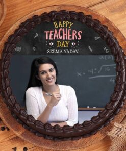 Chocolaty Photo Cake for Teachers