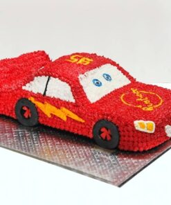 Creamy Red Car Cake