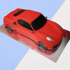 Delicious Red Sports Car Cake