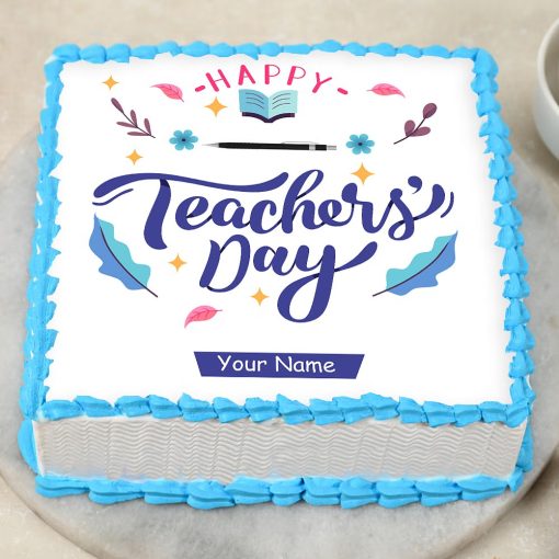 Happy Teachers Day Photo Cake