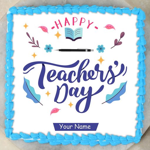 Happy Teachers Day Photo Cake